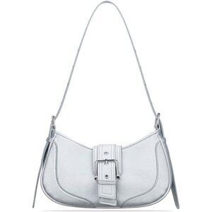 Shoulder Bags, Retro Crescent Handbag Grey